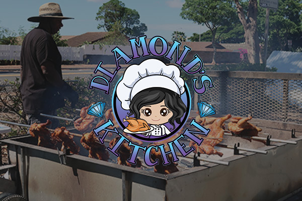 image of people making huli huli chicken